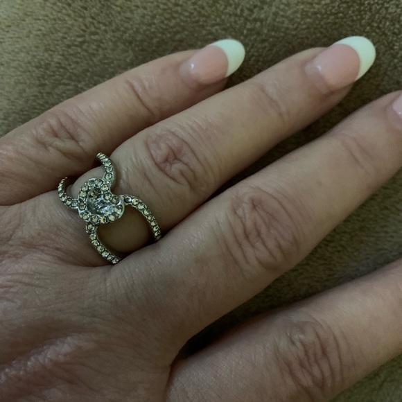 925 sterling silver white sapphire Fashion Ring - Picture 6 of 6